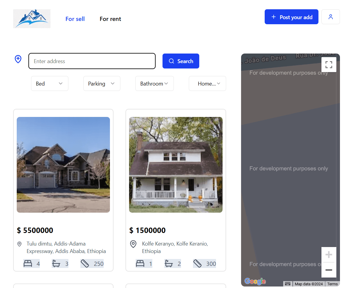 Real estate Marketplace app